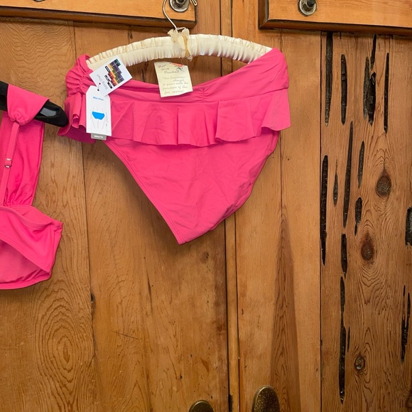 TIME and TRU Women's Button Front-Molded Cup SWIM SUIT -Size L (12-14) -Pink-NWT - Picture 10 of 15